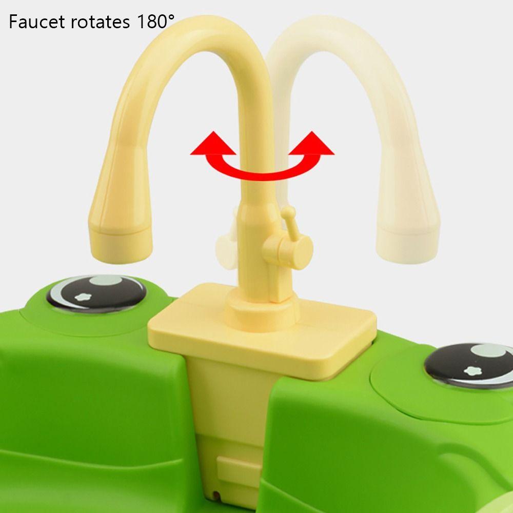 Platic Simulation Kitchen Sink Set Circulating Water Montessori Game Toy Kids Toy