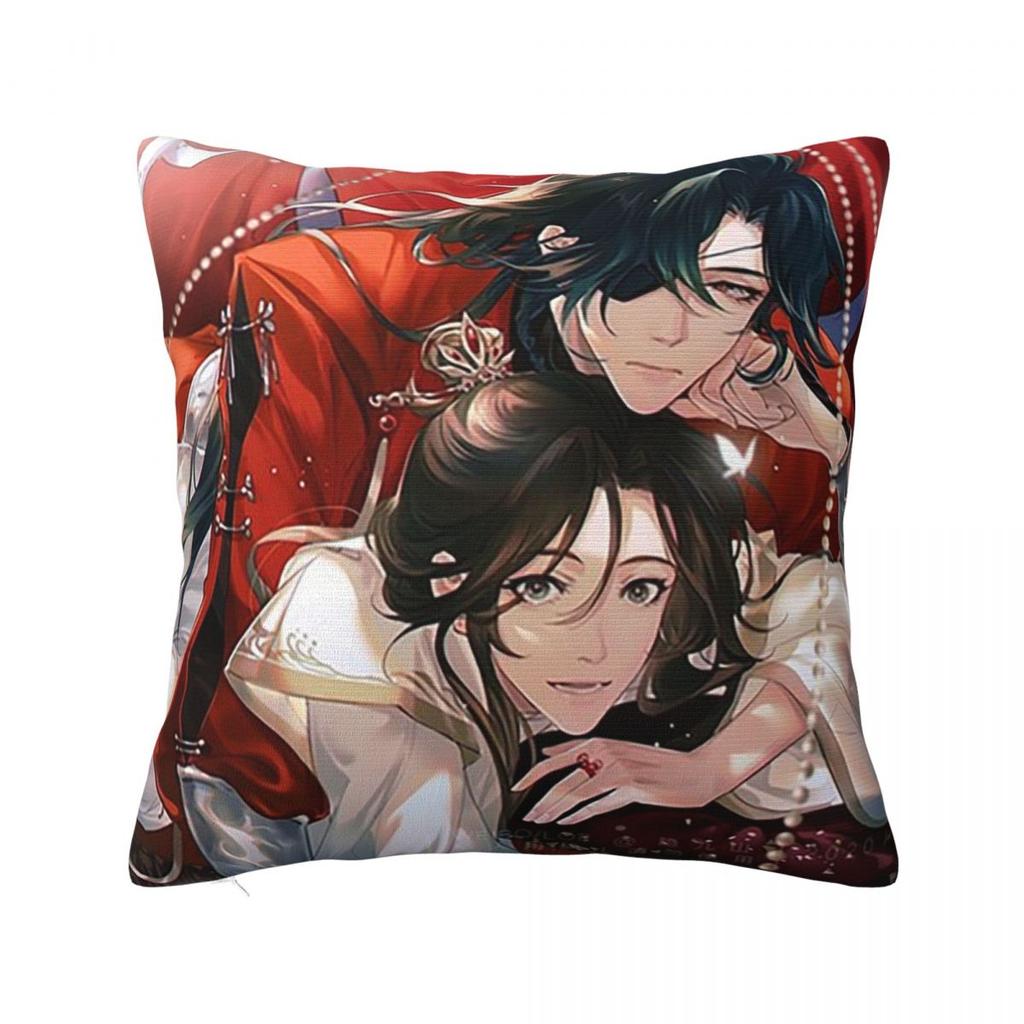 Anime Heaven Official's Blessing Square Pillowcase Cushion Cover Pillow Case Throw Pillow Cover for Home Bedroom Car