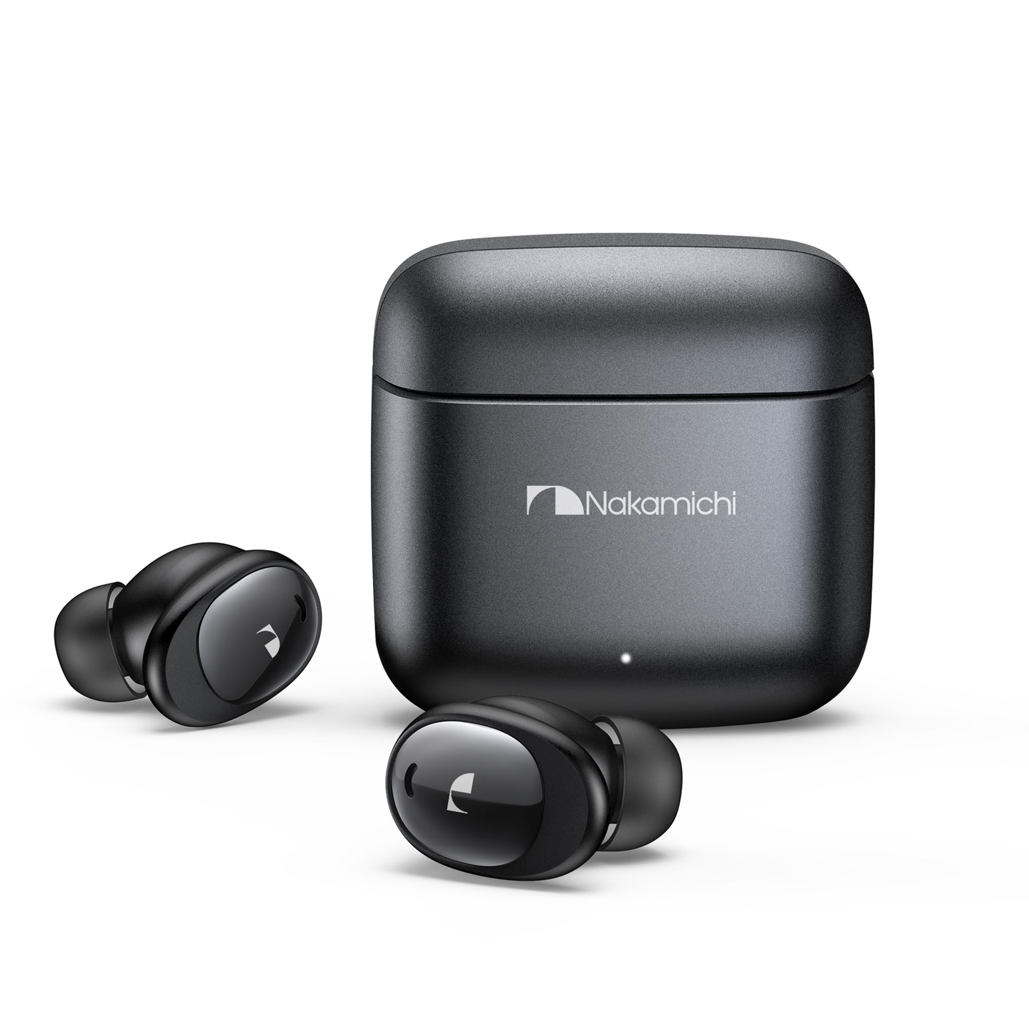 

Nakamichi Wireless Earphones Bluetooth Active Noise Cancellation Noise Reduction for Ambient Sound Alloy Up to 28 Hours Battery Single Ear ELITE FIVE