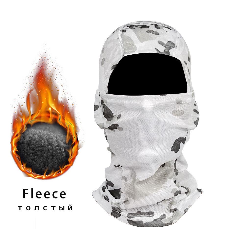 Camouflage Plus Velvet Warm Motorcycle Riding Balaclava