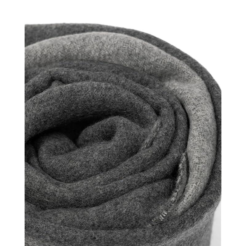 Used [New] [maikun] Men's Scarf, Christmas Gift for Men, Scarf, Gray, Dark Gray, 1