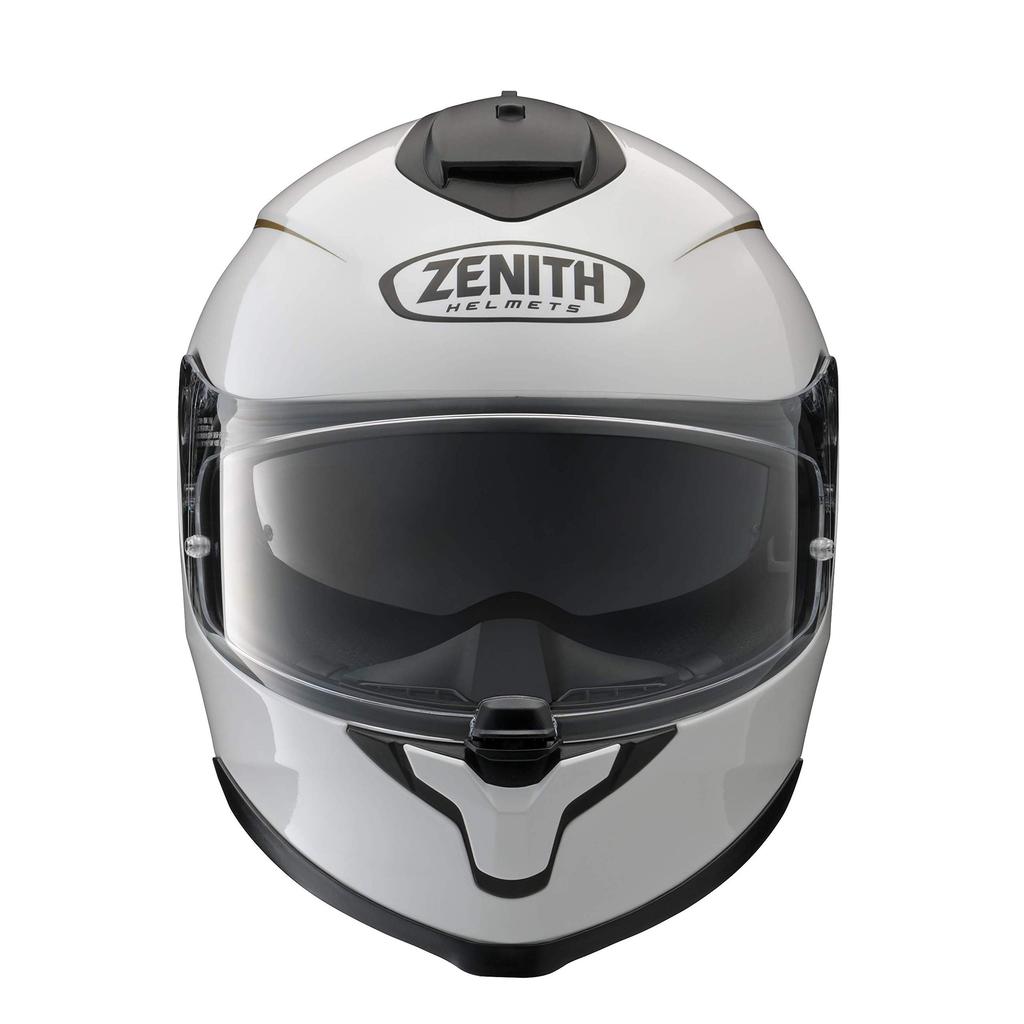 Yamaha Motorcycle Helmet Full Face ZENITH Sun Visor Model Pinstripe Pearl White M Size YF-9 (57-58cm) 90791-1783M