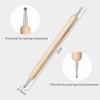 Dual-End Wooden Dotting Pen Marbleizing Tool Set for Nail Design Manicure Painting Kit 5pcs