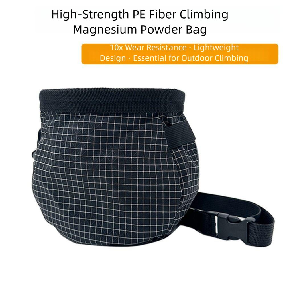 Portable Rock Climbing Chalk Bag Drawstring Dry Magnesium Powder Pocket  Running