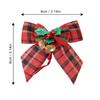 5 Pieces Christmas Bow with Bells, Tree Bow Christmas Wreath Festival Wedding Party Bowknot for Christmas Decoration