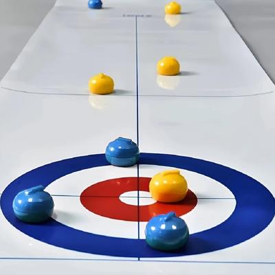 Stolní curling je vhodný pro teenagery nebo dospělé, s 8/16 kolečkovými bruslemi na výběr pro párty zábavné hry.
