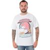 Camiseta Masculina Sonic The Hedgehog _ Pizzeria do Knuckles Manga Curta Branca com Estampa para Adultos _ Presente de Jogos para Ele