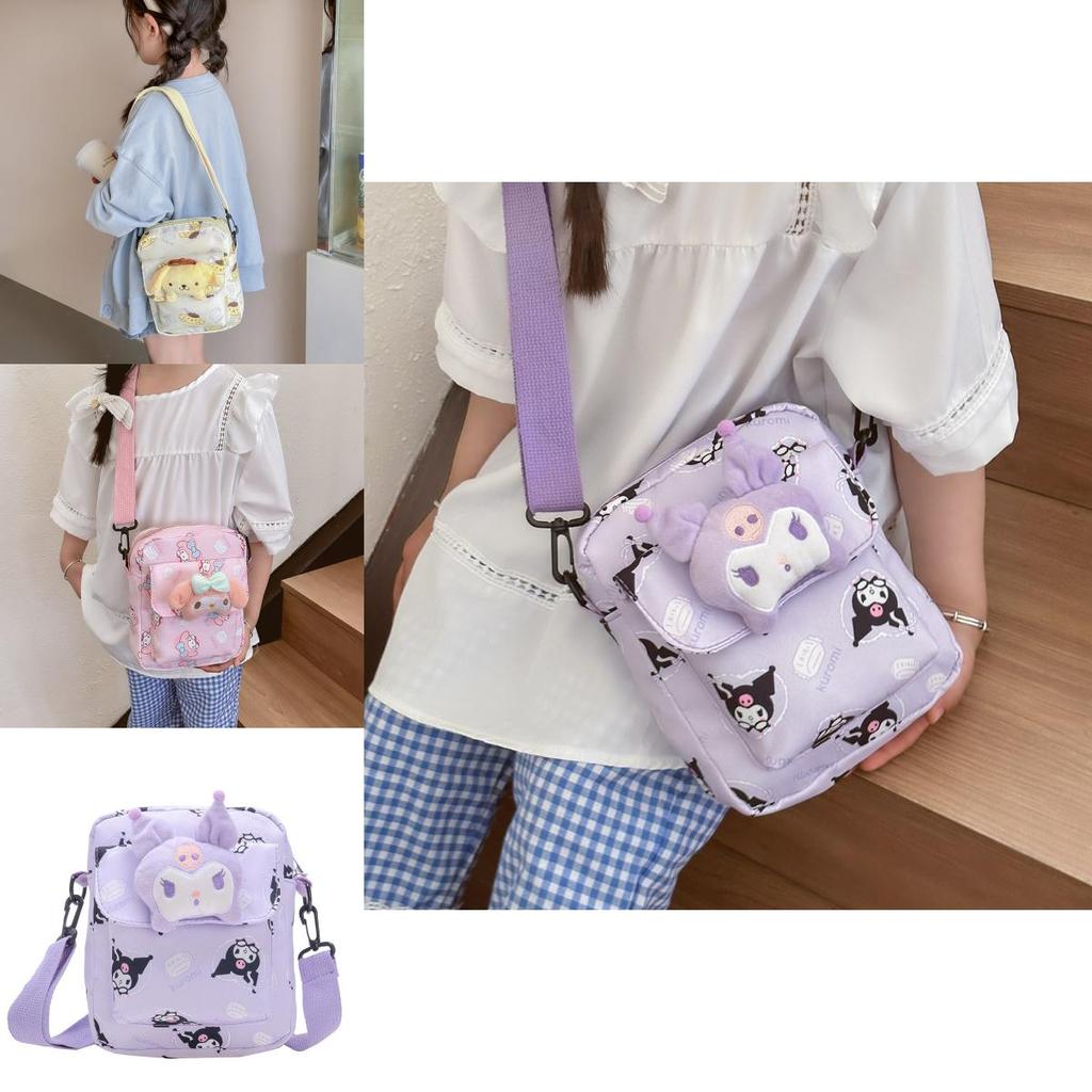 Adorable Cartoon Snack Bag For Girls In Nylon Perfect For Outdoor Activities And Daily Use