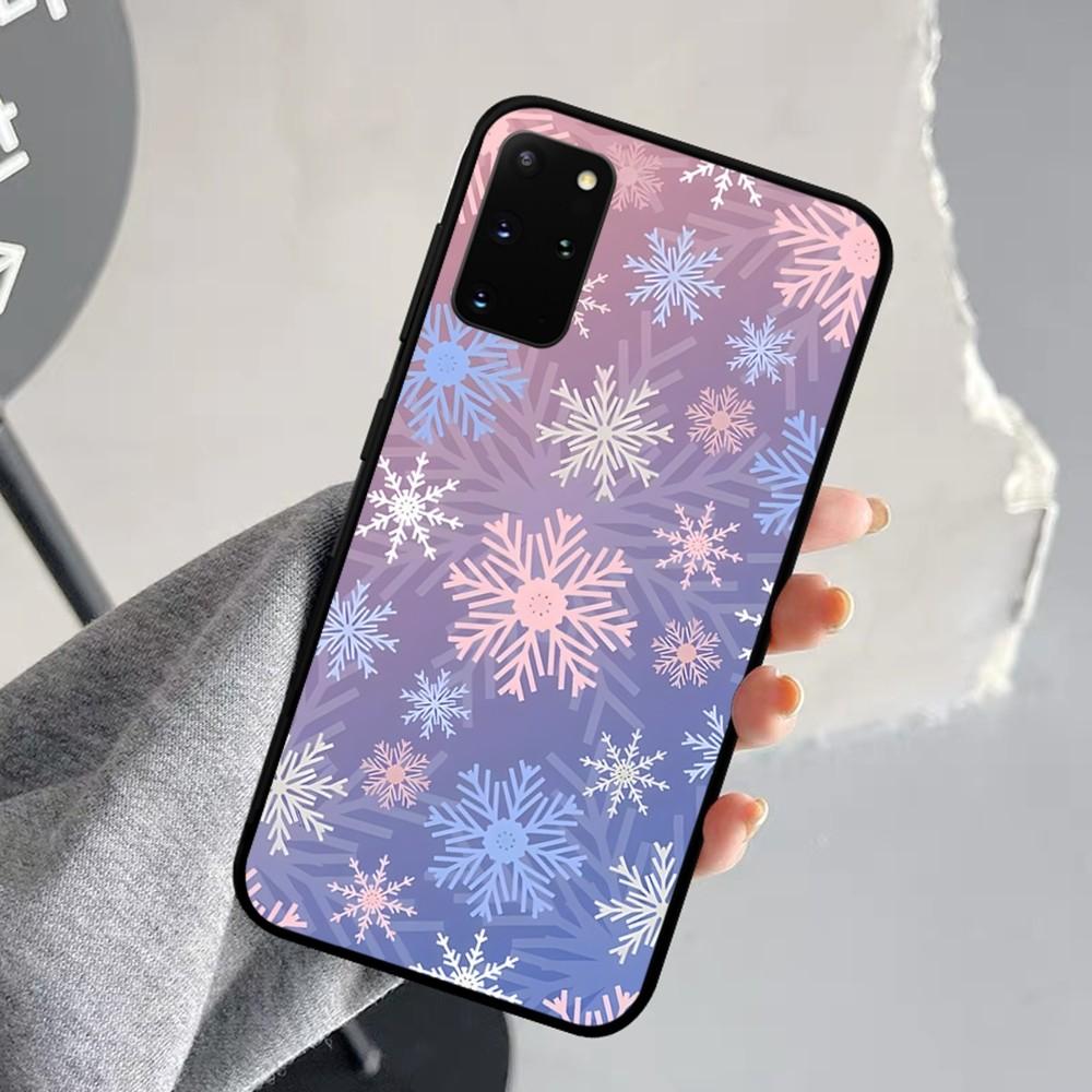 

Чехол для телефона Рождественские снежинки для Samsung S 20 21 22 23 plus Ultra для Redmi Note 8 9 10 11 для Huawei Y 5 6 9 Samsung S21