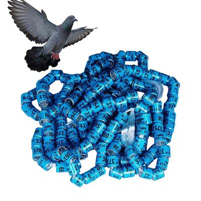 50pcs Parrot Leg Rings Pigeon Foot Rings Safe Pigeons Rings Universal Pigeon Supplies Bands Bird Foot Rings For Racing Parrot