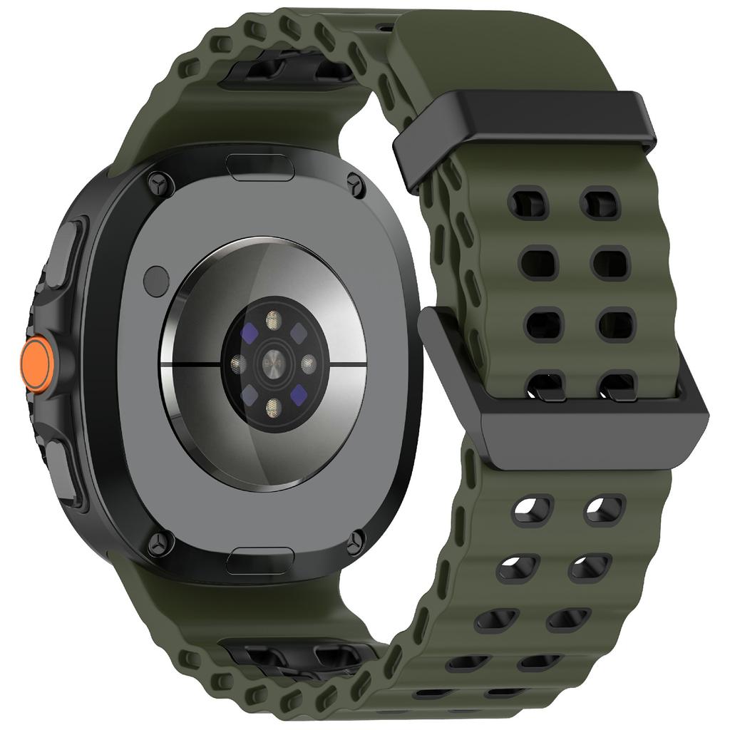 Silicone Band for Samsung Galaxy Watch8 44mm/40mm/Watch8 Classic 46mm Dual Color Replacement Watch Strap