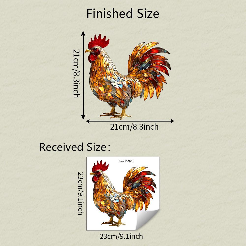 

Креативный Петух в стиле кантри для украшения и декорации стеклянного окна балкона. Статичные наклейки на окна.