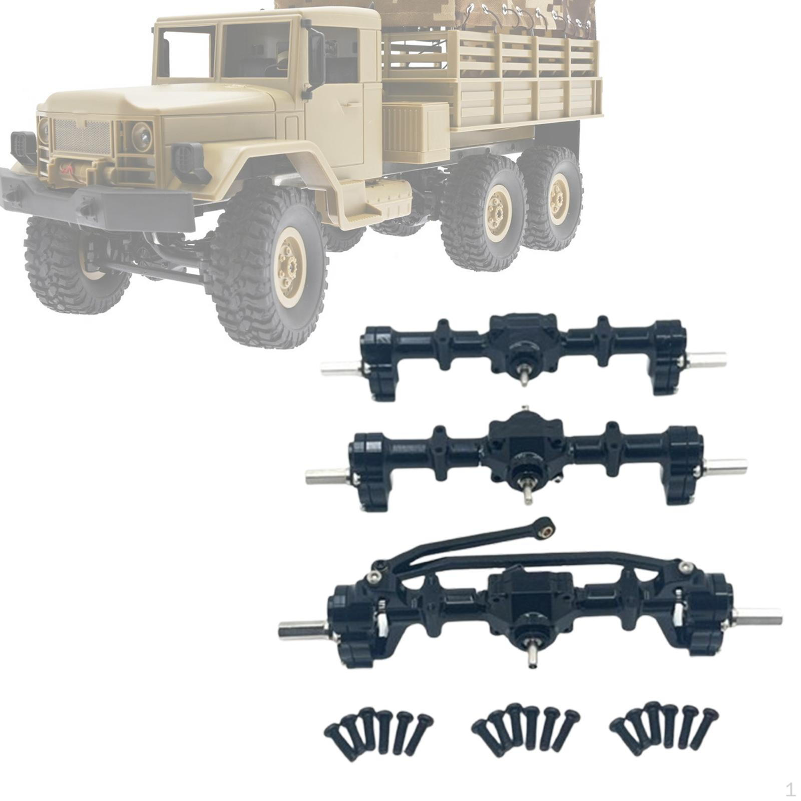 

RC передня середня задня вісь металеве оновлення замінює аксесуари запчастини автомобіля для B16 B36 чорний