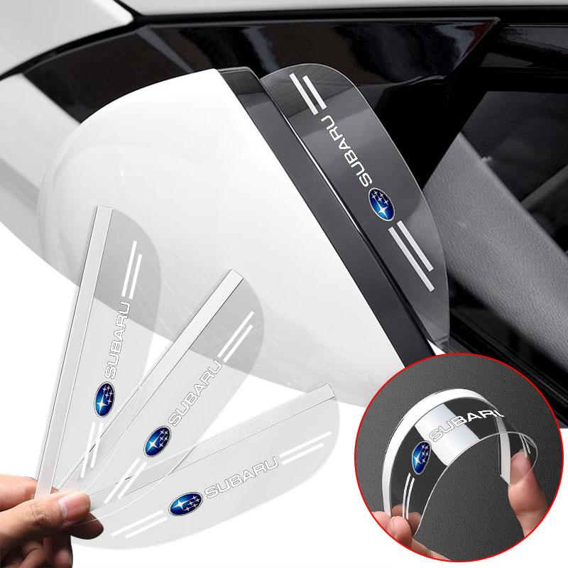 2pcs Car Side Rearview Mirror Guard Cover Rain Eyebrow Covers Stickers For Subaru Forester SG SJ SH Crosstrek Legacy Tribeca XV