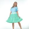 Adult Lolita Super Puffy Hexagonal Mesh Skirt Petticoat for Cosplay Dance