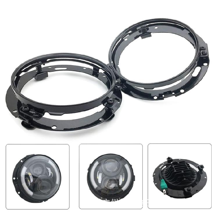 Round Headlight Rings Motorcycle Mounting Bracket Replacement Simple Install