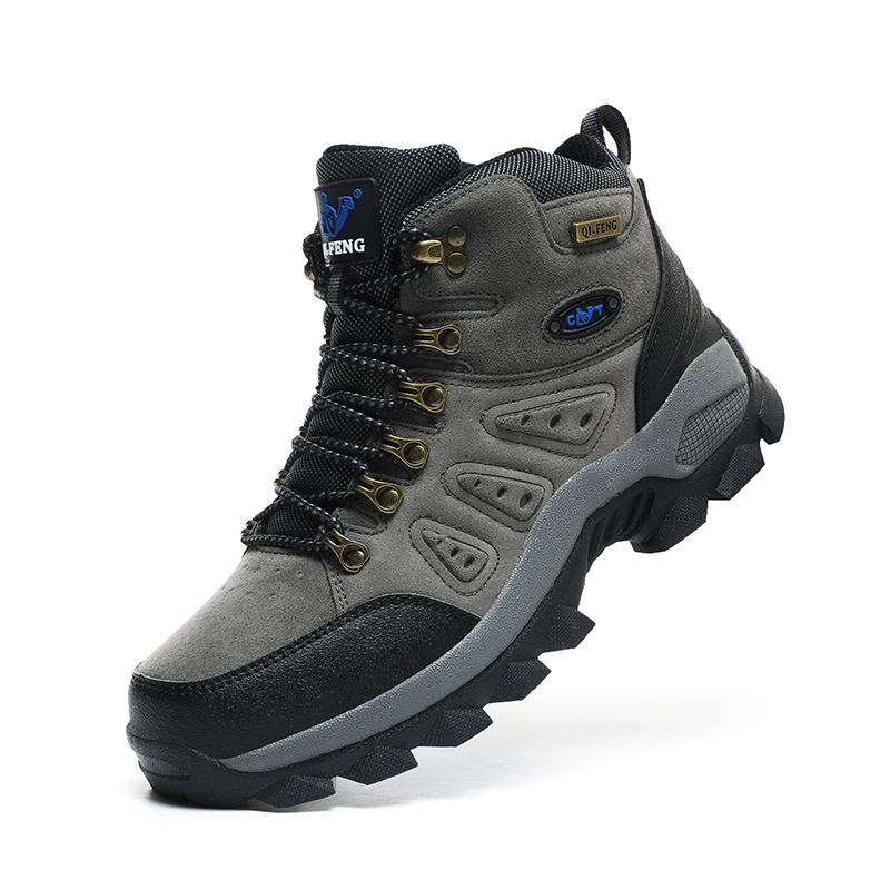 

36-48 Пара Плюс Размер Модные высокие ботинки для отдыха на открытом воздухе походная обувь для путешествий походная обувь мужская и женская спортивная обувь 36 серый/королевский синий