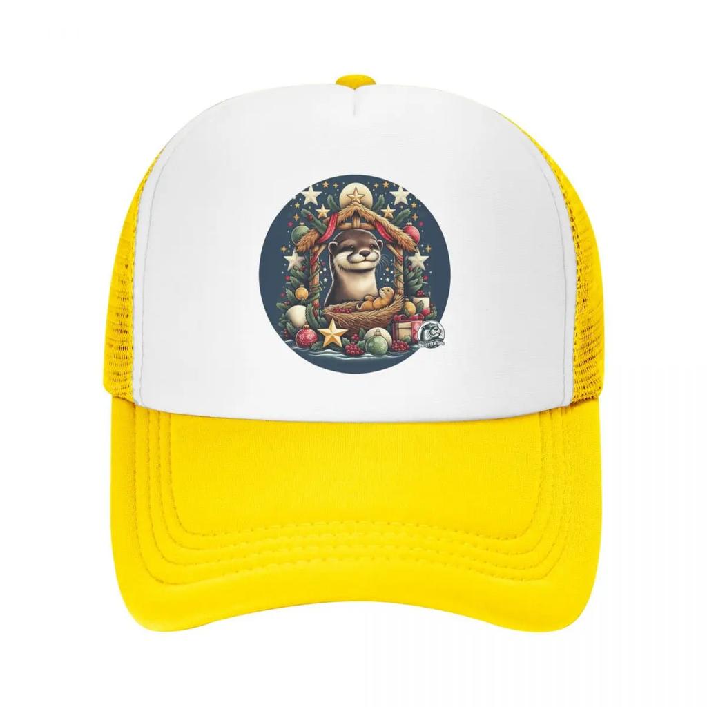 Stolzer Elternteil eines Otter-Neugeborenen Kappe Mode Netz Baseballkappen Verstellbare Mütze Hip Hop Sommer Unisex Baseballkappen Mehrfarbig