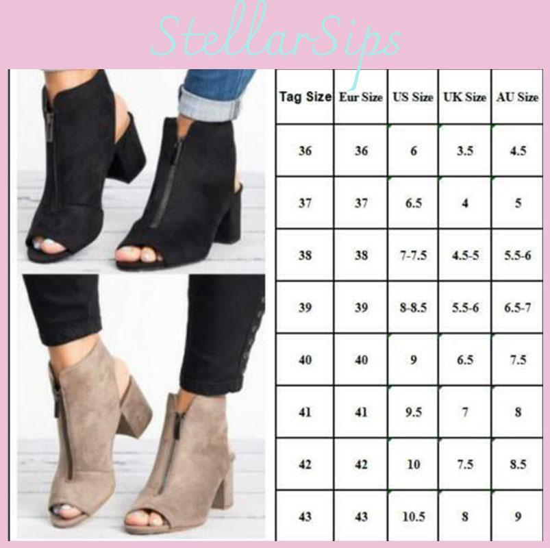 Stylish Womens Block High Heels Sandals Peep Toe Chunky Ankle Strap Boots Shoes For Every Occasion