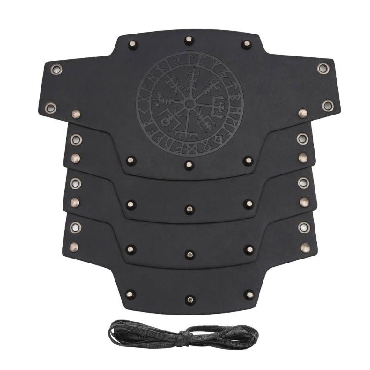 Brązowy Naramiennik Rękawica Średniowieczne Totemy Mankiet na Nadgarstek Opaski Cosplay Średniowieczny