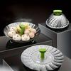 1pc Stainless Steel Lotus Steaming Tray Folding Food Steamer Vegetable Fruit Food Basket Mesh Steamer Rack Cooking Cookware