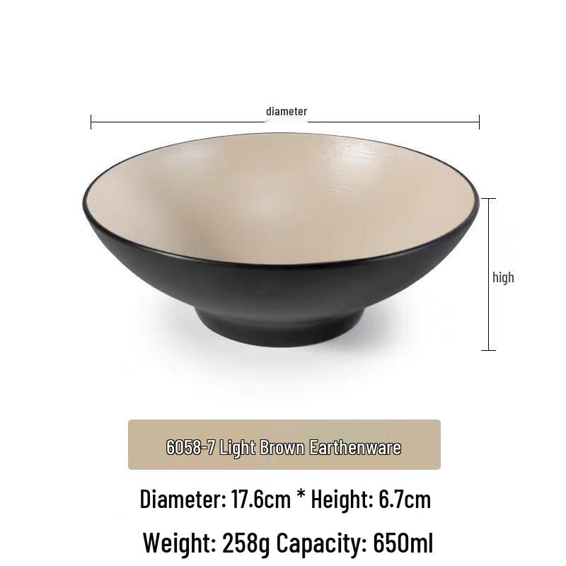 Melamine Japanese Conical Hat Bowl - Large Plastic Soup, Rice, and Noodle Bowl