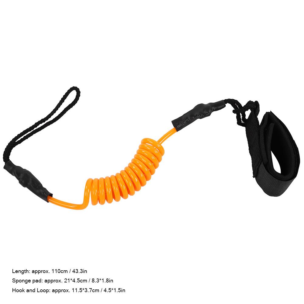 Kayak Accessory   Paddle Stand Up Paddle Surfing Leash For Surfboard (Yellow)