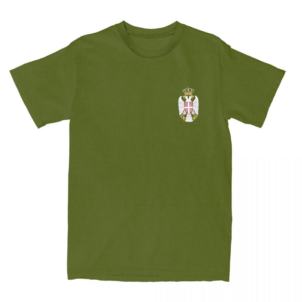 Haikyu T-Shirt Serbian Flag Symbol 100% Cotton T Shirts Fashion Tshirt for Man Summer Y2K Basic Casual Short Sleeve Tees