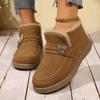 Warm Mom Winter Plush Thick Bean Shoes Soft Bottom Anti Slip Cotton Boots Versatile Cotton Shoes for Women