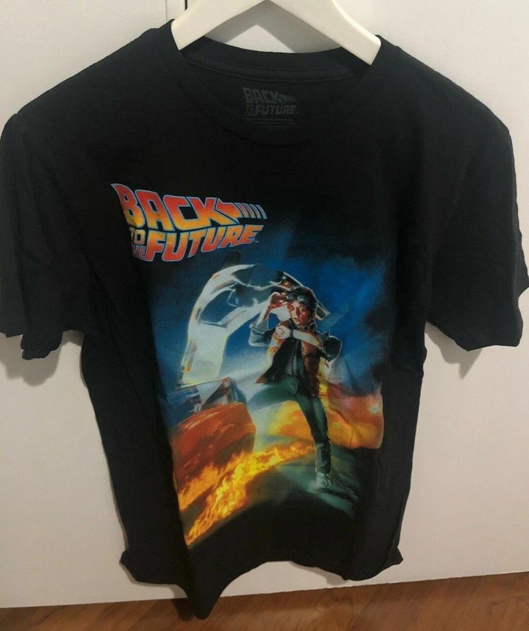 

Back to the Future Black Top Old Famous Film Movie T Shirts US Men Size M NEW L