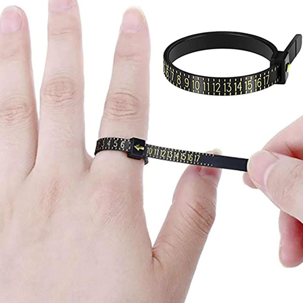 Ring Sizer Measuring Set 2PCS Reusable Finger Size Gauge Measure Tool Jewelry Sizing Tools