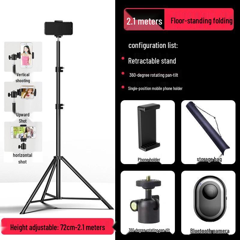 Universal Multi-Functional Anti-Shake Tripod for Mobile Photography & Live Streaming