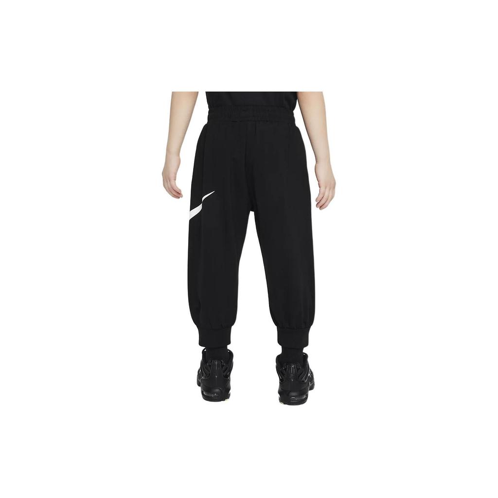 Nike Kids Knitted Sports Pants With Logo And Drawstring Cool Casual Tapered Kids bottoms Black HM4729-010