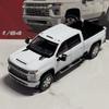 1/64 Silverado HD 2020 Alloy Pickup Car Model Diecast Metal Off-road Vehicles Car Model Simulation Miniature Scale Kids Toy Gift