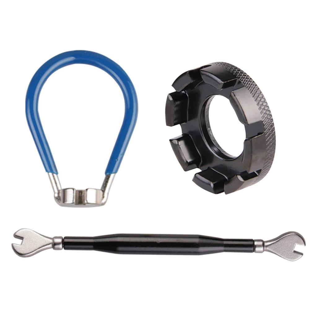 Bike Spoke Wrench Set Steel Bike Rim Correct Tool Multi-functional Spoke Tool Road and Mountain Bike Spoke Tool