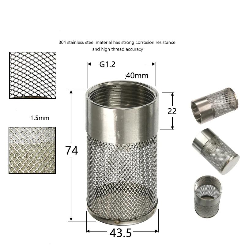 304Stainless Steel Female Thread Filter Agriculture Irrigation Mesh Filter Water Pump Hose Mesh Filter Aquarium Fish Tank Filter