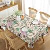 Floral Tablecloth Rectangular Little Fresh Aesthetic Decor For Kitchen Dining Room Picnic Travel Party