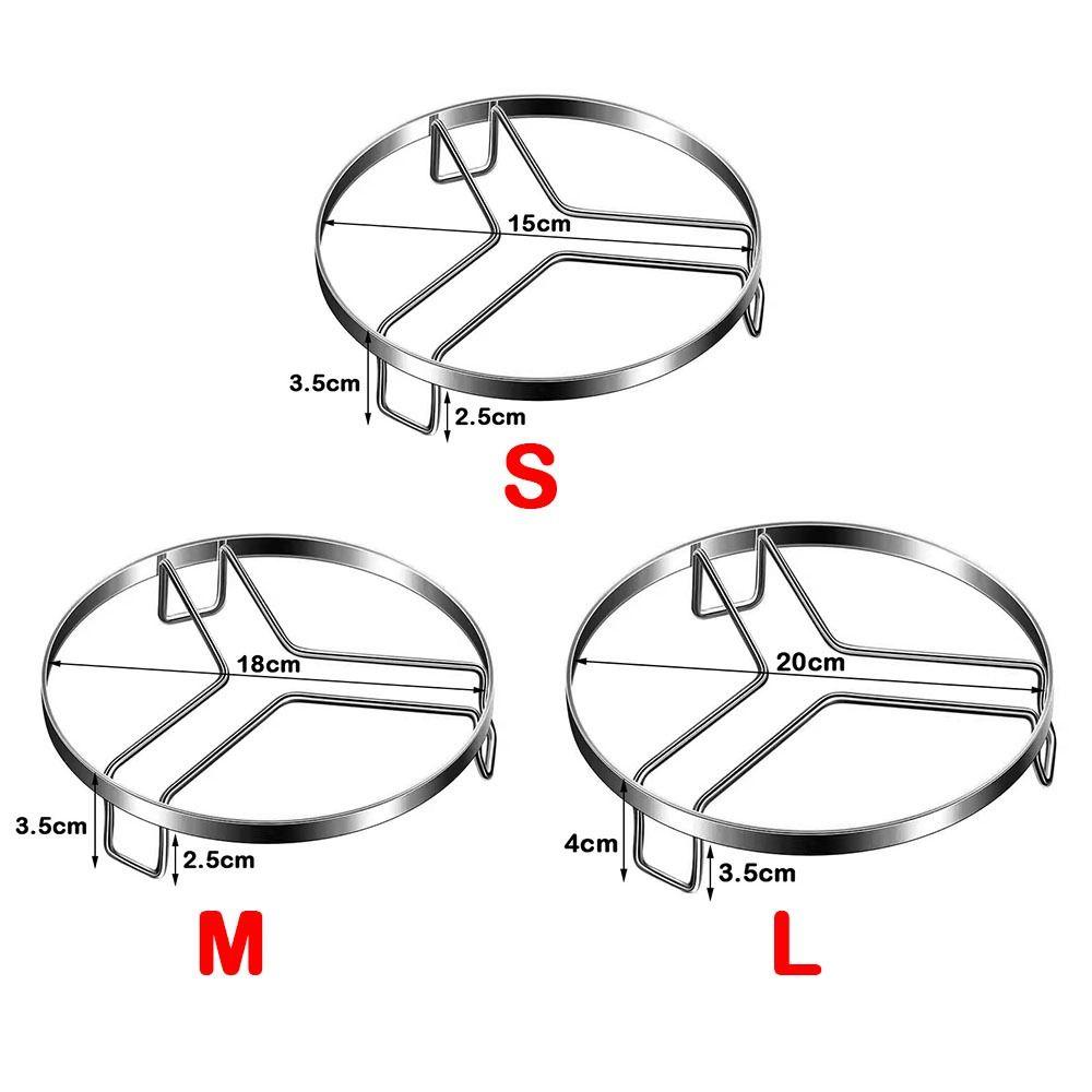 New Stainless Steel Steamer Rack Thickened Stackable Pot Rack Non-Slip Insulated Tripod Kitchen Cookware Stove Storage Rack