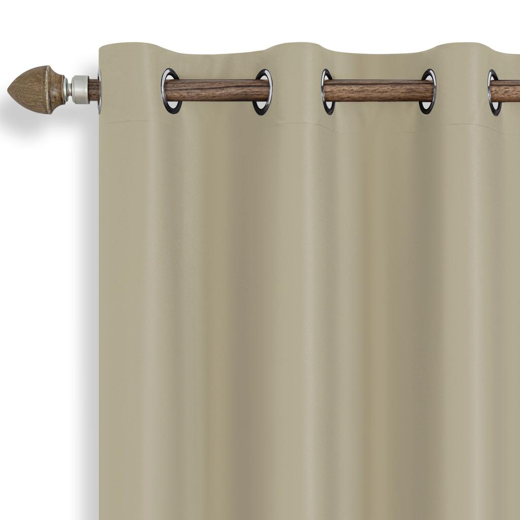 High-precision blackout curtains, simple solid color 110gsm finished curtains