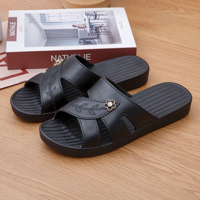 Midsole Women's One-Strap Non-Slip Casual Sandals - Soft Sole Slippers for Outdoor & Home Wear - Perfect for Moms & Elderly