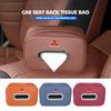 For Mitsubishi Car Logo Seat Back Universal Hanging Tissue Organizer Accessories Lancer ASX Pajero Mirage Attrage Xpander