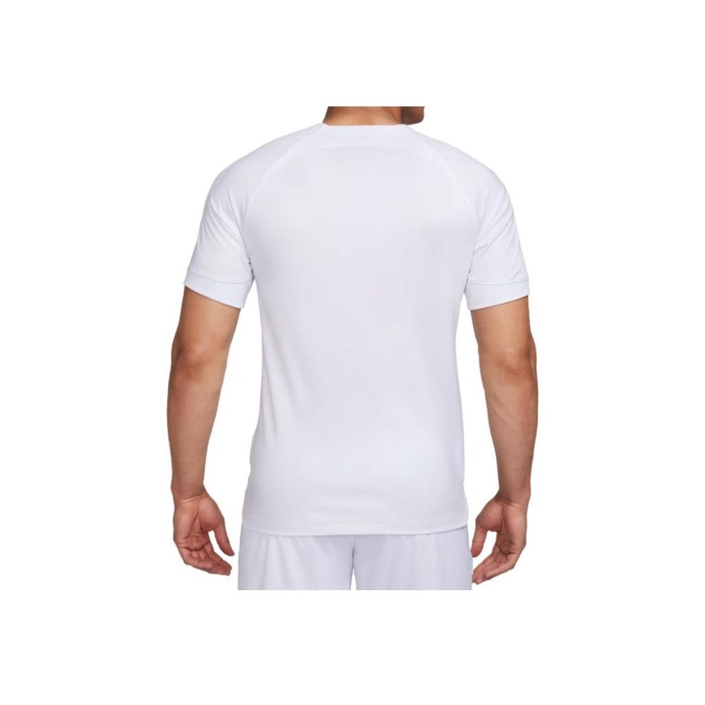 Nike V-Neck Pullover Pattern Print Slim Fit Soccer Jersey Men Tops White DX2688-101
