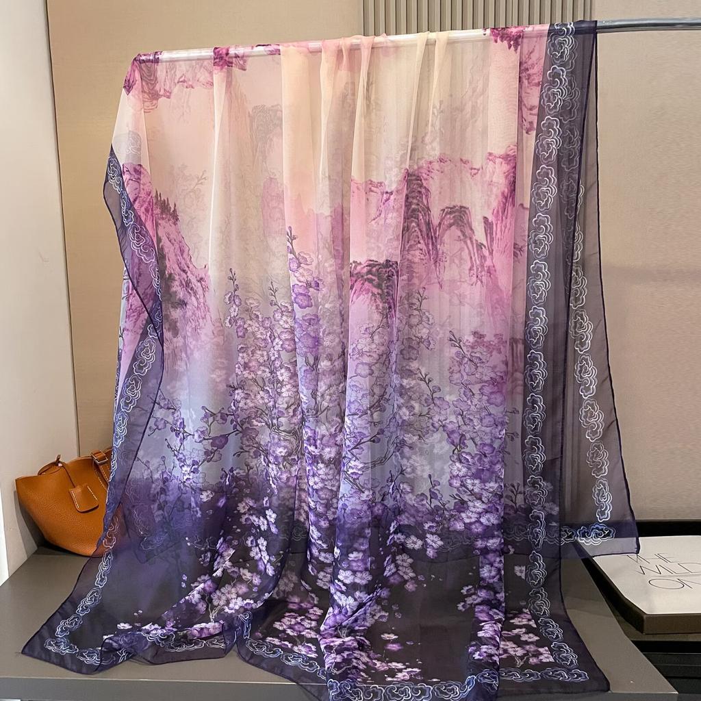 Damski szal wysokiej klasy, nowy, duży, modny, wszechstronny i stylowy szal wiosenno-letni, szal-krem przeciwsłoneczny dla mamy