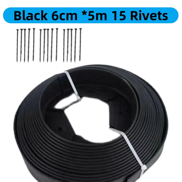 5/10M Fixed Garden Barrier Lawn Grass Plastic Edging Border Landscape Edging Garden Edge Kit With Anchoring Spikes Easy Install
