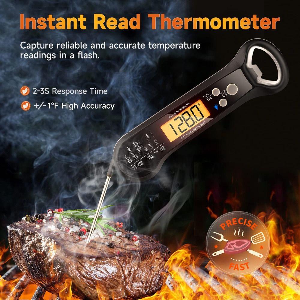 Waterproof Digital Thermometer Backlight Professional Meat Thermometer Kitchen Thermometer