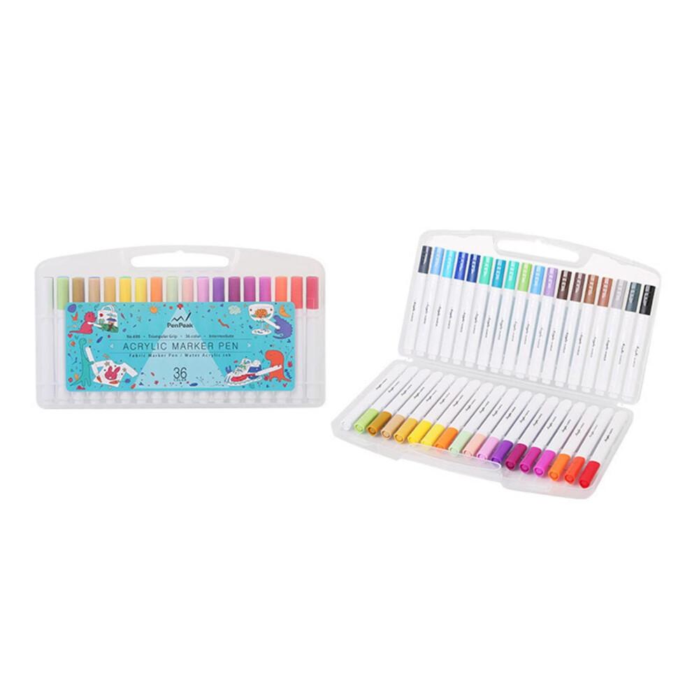 72 Colors Acrylic Paint Markers Pens for Artists Double Brush Tips Markers for Rock Wood Canvas Stone Glass Ceramic DIY Crafts Art Supplies