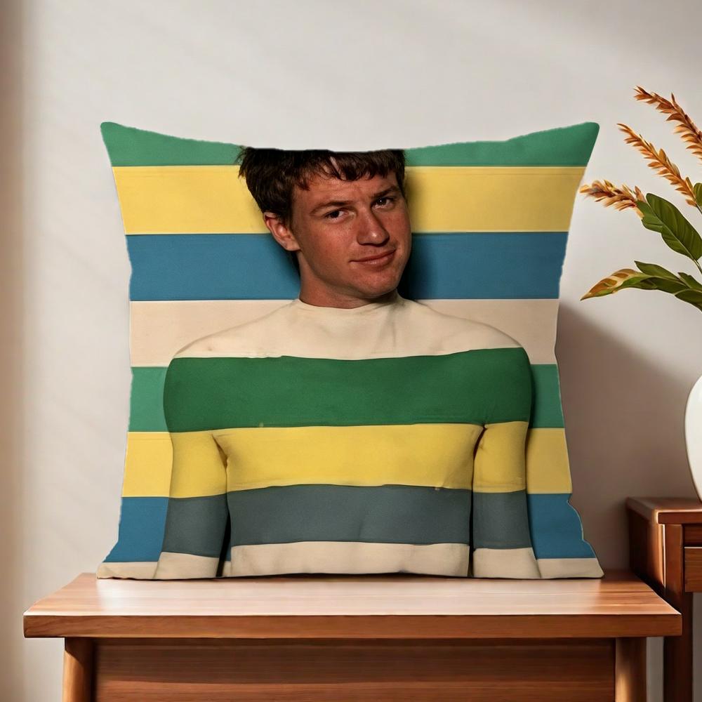 MMalcolm Breathe Sweet Boy cushion cover For Pillow Printing Sofa Decoration Home Car Room Coffee Shop Office Nordic Simplicity