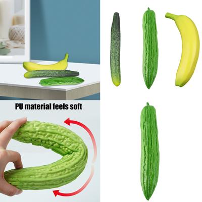 Banane Artificielle Concombre Courge Amère Simulation Fruit Légume pour Décoration de Maison Présentation de Cuisine Accessoires Photo