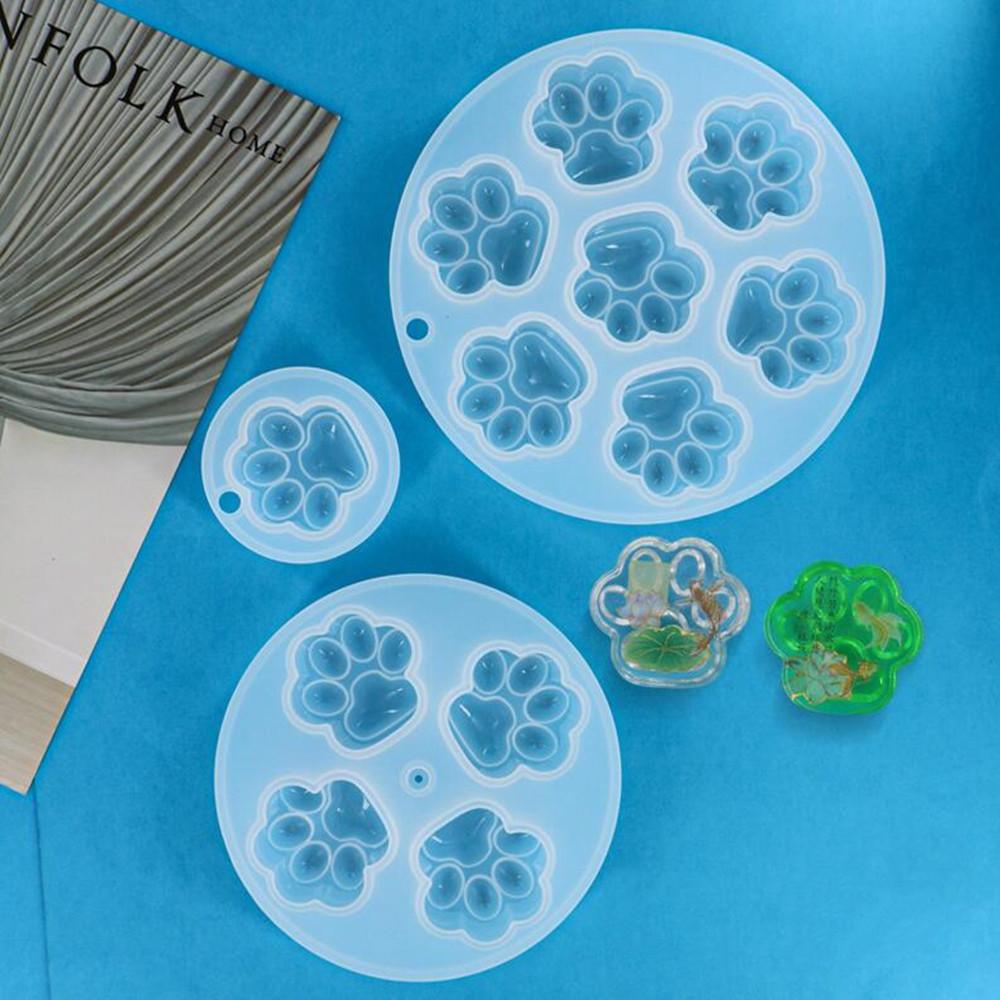 Cat Paw Pendant Silicone Mold Keychain Pendants Epoxy Resin Molds for DIY Epoxy Resin Crafting Mould Jewelry Making Crasfs