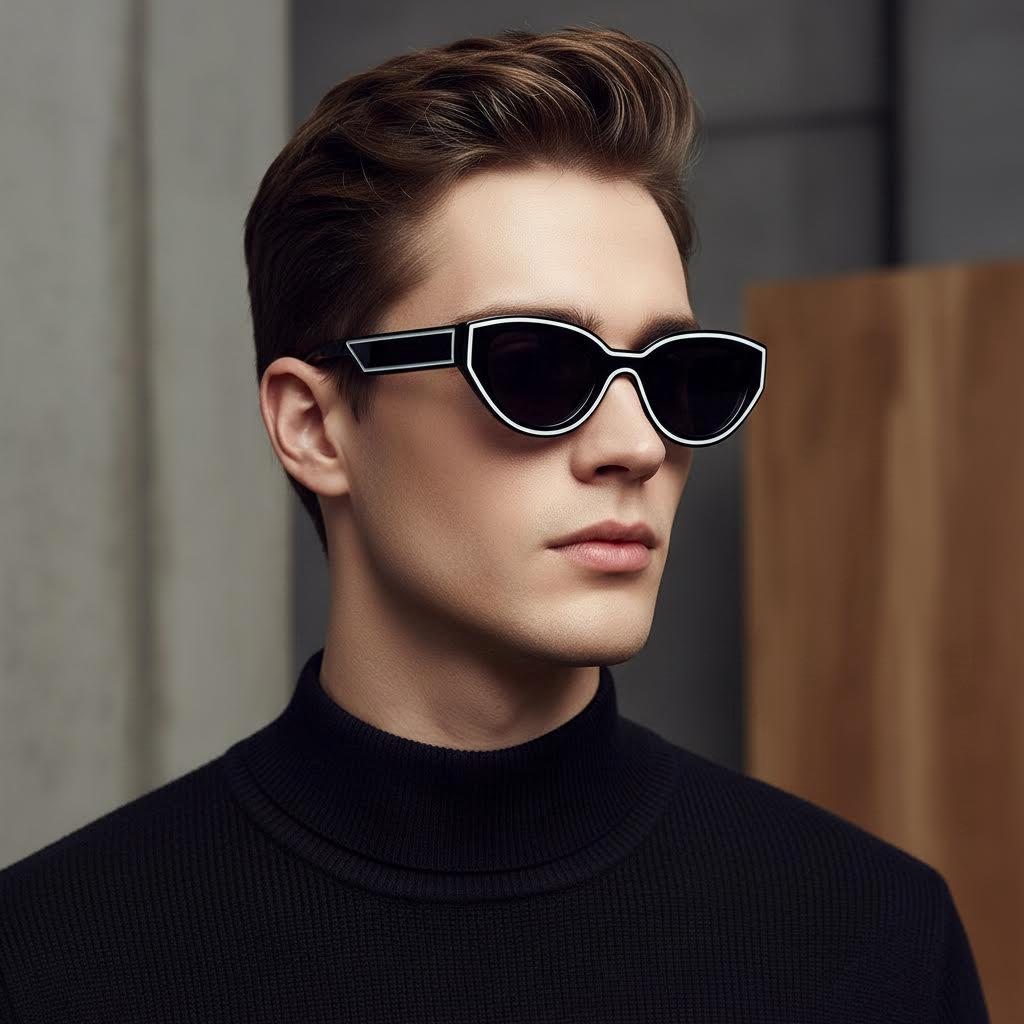 Stylish Cat-eye Oval Sunglasses, Trendy And Fashionable, Easy To Use For Taking Photos, Uv Protection 776